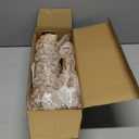 Kehail Set of 3 Gold Crystal Tea Light Candlestick Holders Flower Shape with Crystal Pendant Bowl Votive Metal Candle Holder for Table Centerpieces Wedding Home Decor (Set of 3, Gold)