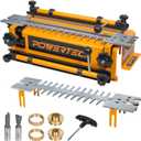 POWERTEC 12 Inch Dovetail Jig with Templates, Router Bits, and Guide Bushing - For Cutting Half-Blind & Through Dovetails, Box Joints, and Dados On Woodworking & DIY Projects (72069)