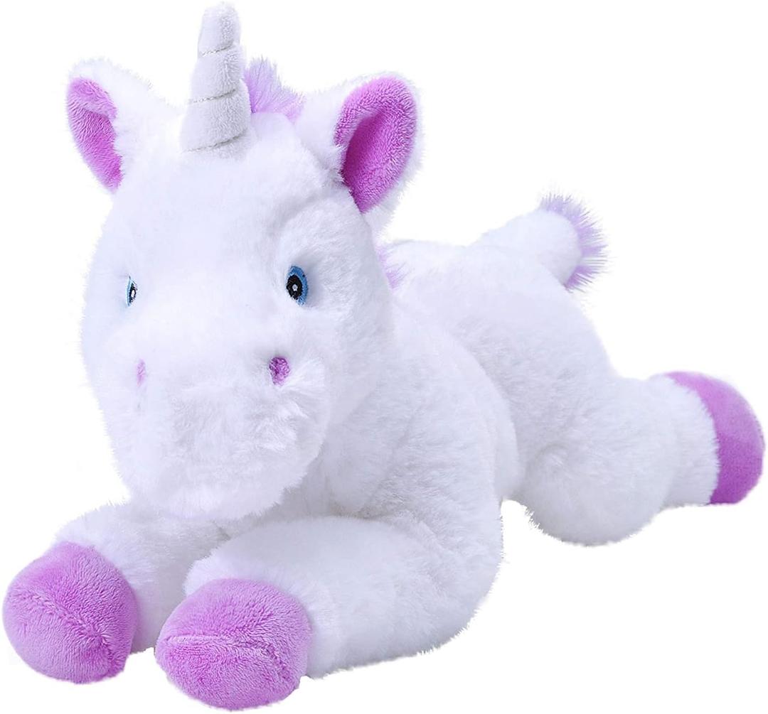 Wild Republic EcoKins Unicorn Stuffed Animal 12 inch, Eco Friendly Gifts for Kids, Plush Toy, Handcrafted Using 16 Recycled Plastic Water Bottles, 12 inches