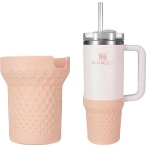 Silicone Boot for Stanley Cup 30oz / 20oz, Rose Boot Sleeve Cover Fit with Stanley H2.0 and Quencher Adventure Tumbler Accessories (30 oz & 20 oz, Rose Quartz) Silicone Boot for Stanley Cup 30oz / 20oz, Rose Boot Sleeve Cover Fit with Stanley H2.0 and Quencher Adventure Tumbler Accessories (30 oz & 20 oz, Rose Quartz)
