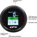 KAOLALI GPS Speedometer 85mm Boat GPS Speedometer Odometer Speed Gauge Meter Waterproof Digital MPH Knots Km/h Adjustable for Marine Car Truck Motorcycle 9-32V
