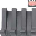 Silicone Soap Dish Self Draining Soap Dish Shower Waterfall Bar Soap Holder Tray with Drain Soap Saver for Kitchen Bathroom Accessories