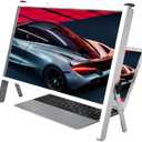 3D 21 Inch Laptop Computer Screen Magnifier, Laptop Computer Screen Magnifier Expanders Bracket Magnifiers Ultra-Clear Projector Screen Magnifying, Portable Amplifier Desktop (Color : White)