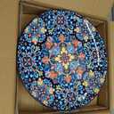 vancasso 12 Pieces Dinnerware Sets, Plates and Bowls Set, Porcelain Dishes Set for 4, Microwave and Dishwasher Safe, Scratch Resistant, Bohemian Style Dining Ware Service for 4, Series SIMI