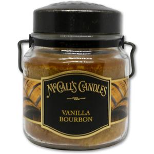 McCall’s Candles | Vanilla Bourbon | 16 oz Two-Wick Scented Candle | USA-Poured | Vintage Rustic Jar with Carrying Handle | Vanilla Bean, Bourbon & Honey Fragrance