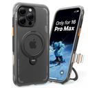 TORRAS Ostand Q3 Air for iPhone 16 Pro Max Case with 360 Magnetic Stand, Fit for MagSafe, Military Grade Drop Tested, Camera Control Button, Shockproof Phone Case for iPhone 16 Pro Max 6.9", Black