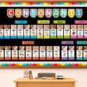 Boho Consonants Sound Wall Bulletin Board Set Phonemic Awareness Bulletin Board Classroom Decor Boho Neutral Phonics Learning Cutout Science of Reading Paper Cut for Esl Teaching Chalkboard Wall Decor