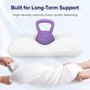7" High Loft Memory Foam Pillow for Side Sleepers, Extra Thick Firm Pillow for Broad Shoulders & Large Frames, Designed to Stay Elevated, High Profile Pillow with Breathable Washable Cover