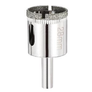 PATIKIL 1-1/8" (28mm) Diamond Hole Saw, Glass Diamond Hole Cutters Hollow Core Drill Bits for Fiberglass, Tile, Porcelain, Ceramic
