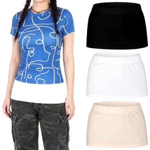 Zoooyawn 3 Pcs Shirt Extenders for Women Shirt Layering Extension Cami-shirt Layering Extension Half Slips Cleavage Cover for Women Cover Waist, One Size