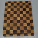 End Grain Cutting Boards for Kitchen, Wooden Cutting board, Acacia Wood Chopping Board with Juice Groove & Handle, Butcher Block for Meat, Bread & Fruit, 14"L x 11"W x 0.8"Th