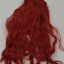 karlery Girls Long Red Curly Wig with Buns Halloween Cosplay Party Costume Wig