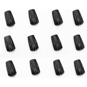 TREKOLOGY Trekking Pole Tips - Walking Sticks Replacement Tip Protectors - 11mm Hole Diameter - Fit Most Standard Hiking Poles (12pc Pack)