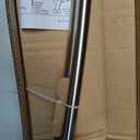 Rubbermaid Curved Shower Curtain Rod with Choice of No Drill Tension or Wall-Mount Installation, 50-72 Inches Stainless Steel Adjustable Shower Rod for Bathroom, Non-Slip, No Rust, Brushed Nickel