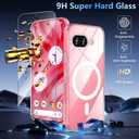 Pixel 9A Case 6.3'', Magnetic Google Pixel 9A Case with Screen Protector [Compatible with Magsafe] [Military Grade Drop Tested] Shockproof Transparent Back Protective Phone Cover, Clear