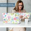 Laptop Skin Sticker Decal 15-15.6 Inches, Universal Reusable Vinyl Sticker for 12.1 13 13.3 14 15.4 Inches Netbook/Notebook PC, Waterproof & Scratch-Resistant (Flowers, Leaves)