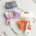 15cm & 17cm Doll Clothes Outfits Set - Premium Dress Up Bundle with Exquisite Accessories | Soft Fabric Fashion Doll Costume for 15-17cm Dolls (2set Purple+Orange)