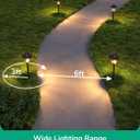 EDISHINE Low Voltage Landscape Lights, 12V 3W 120LM 3000K Seed Glass Outdoor Landscape Path Lights with Connectors, ORB Waterproof Electric LED Pathway Light Wired for Walkway Garden Yard, 6 Pack