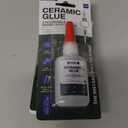 3 x GH1200 Ceramic Glue Repair with Brush Applicator & Nozzle (20 g), Waterproof, Clear, Smooth. Fast Drying, Ceramic Glue for Pottery, Dishes, Mugs & More