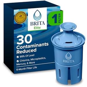 Brita Elite Water Filter Replacement for Pitchers and Dispensers, BPA-Free, Reduces 99% of Lead, Lasts Six Months or 120 Gallons, Includes 12 Pitcher Replacement Filter