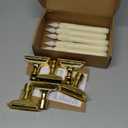 6 Pcs Sensor Dawn to Dusk Window Candles, Flickering Battery Candles for Windows, Ultra Bright Fake Candle Lights with Gold Holders, Led Candlesticks for Xmas Home Decor, White Light