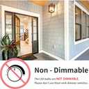 6-Pack A19 LED Light Bulbs,60 Watt Equivalent Soft White 2700K with E26 Base,Efficient 9W,800 Lumens Non-Dimmable Warm White LED Bulbs,15000 Hours, Ideal for Bedroom Living Room