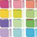 Fainne 48 Pcs Inspirational Sticky Notes and Colorful Pens, 3 x 3'' Bulk Motivation Note Pads Mini Inspirational Note Gift for Teacher Students Nurse Office Supplies(Bright Colors)