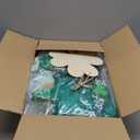 25 Inch Large St Patricks Day Decorations Wreath, Handmade Artificial Shamrock Wreath for Front Door with LED Lights, Kiss Me Im Irish for Wall Decor Window, Saint Paddys Day Decorations