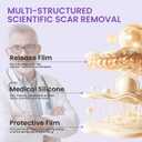 Silicone Scar Sheets, Silicone Scar Tape, Medical Grade Scar Tape for Surgical Scars, Keloid Bump Removal, C-Section, Stretch Marks, Tummy Tuck, Hypertrophic, Post-Surgery-1.6"X 59" Roll, 1.5M