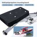 Marinebaby Boat Outboard Motor Bracket, Aluminum Boat Engine Support 20 HP