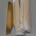 Shozafia 5 Pack Finger Pulls for Cabinets, Streamlined Long Concealed Handle for Home Kitchen Door Drawer Cabinet, Mount Finger Edge Tab Golden Pull Aluminum (Gold,200mm/7.87" Overall Length)