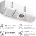 Air Conditioner Deflector for Mini Split, Retractable Mini Split Deflector with 270 Adjustable Airflow, No Direct Cold Air, Anti-Drip Design, Built-in Aromatherapy Box