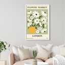 upsimples 24x36 Poster Frame, Display Pictures 20x30 with Mat or 24x36 Without Mat, Wall Hanging Picture Frame, White, 1 Pack