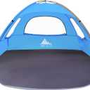 NXONE Beach Tent Sun Shelter with UPF 50+ UV Protection, Lightweight Easy Setup Portable Beach Canopy for Family, Large Space for Beach, Camping & Outdoor, 3/4/6 Person (Sky Blue)