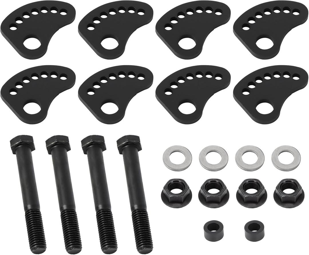 Arm Alignment Cams, Cam Bolts Kit for 99-18 Chevy Silverado Sierra Silverado 1500 2500 3500 HD