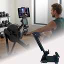 2-in-1 Tablet & Phone Holder for Concept2 RowErg, Model D & E,Rower Accessory, Mount for PM5/PM4/PM3 Monitors, Fits All 4.7-12.9 Devices