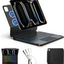 ORDA Keyboard Case for iPad Pro 13-inch (M4,2024) iPad Pro 13" Case with Keyboard Magic Keyboard with iPadOS Shortcut Keys,Easy-Set Floating Cantilever Magnetic Stand,Multi-Gesture Trackpad,7-Backlit