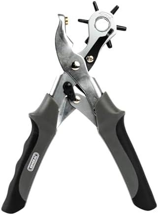 General Tools Revolving Punch Pliers 73 - 6 Multi-Hole Sizes For Leather, Rubber, & Plastic - Hobbies & Crafts