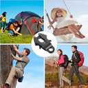Reginary 2 Pcs Frog Clip Dog Leash Clip for Linking Quick Release Black Pet Collar Clasp Frog Cable Dog Leash Buckle Chain Replacement Clasp