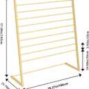 Scarf Display Stand, 10 Tier Metal Scarf Holder Organizer, Freestanding Scarf Rack for Commercial Clothing Retail Store Towel Rack Ties Belt Pants Hanging Rack, 100cm