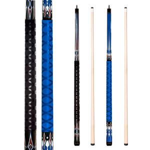 Pool Sticks Set of 4 and Pool Sticks Set of 2 with 13mm Cue Tip 58" Pool Cue with Rubber Anti-Skid Sleeve (POOL CUES SET OF 2)