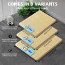 Dog Cooling Mat 36"x28", Waterproof Summer Dog Bed Mat for Big and Large Pets, Pet Cooling Mat for Crate Kennel, Natural Rattan Straw Pad, Anti-Slip Cool Mattress for Indoor and Outdoor Use (X-Large)