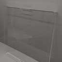 2222 inches Oversized Clear Acrylic Ottoman Tray Extra Large Decorative Tray Spill-Proof Serving Trays with Handles King-Size Safe Edge Organizer for Coffee Table Countertop Breakfast