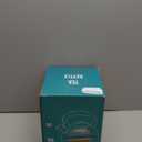 Tea Kettle Stovetop, 3.2 Qt Stainless Steel Whistling Kettle for Stove Top, Food Grade Teapot with Wood Pattern Handle for Coffee, Milk etc, Gas Electric Applicable (Black)