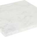 Santa Barbara Design Studio Marble Charcuterie Boards Cheese Board Cutting Board, 10" Square, White
