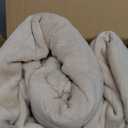 Sunbeam Electric Royal Luxe Microplush Heated Blanket, 12 Heat Settings, 12-Hour Selectable Auto Shut-Off, Fast Heating, Warm and Cozy, Mushroom Color, Full, 84" x 72"