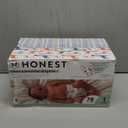 The Honest Company Clean Conscious Diapers | Plant-Based, Sustainable | Dots & Dashes + Multi-Colored Giraffes | Club Box, Size 1 (8-14 lbs), 78 Count