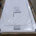 MORVANO 32 x 60 x 4 Shower Base with Single Threshold Rectangular Left Drain Location Shower Base in Glossy White, Acrylic Shower Pan with Black Stainess Steel Cover, Left Drain