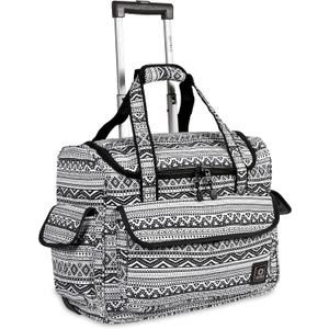 J World New York Donna Rolling Tote Bag on Wheels for Women. Roller Laptop Briefcase Work Weekender, Tribal