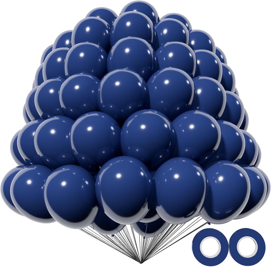 200pcs Navy Blue Balloons 5 Inch, Small Mini Latex Balloons for Party Birthday Baby Shower Anniversary Festival Arch Garland Decoration